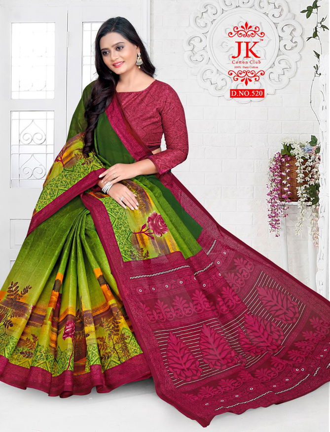 Jk Vaishali 5 Casual Wear Cotton Printed Designer Saree Collection 